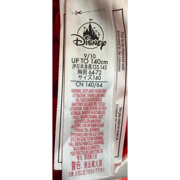 Disney Store Girls Size 9 10  Costume Minnie Mouse Dress Full Polka Dot EUC - Picture 7 of 9